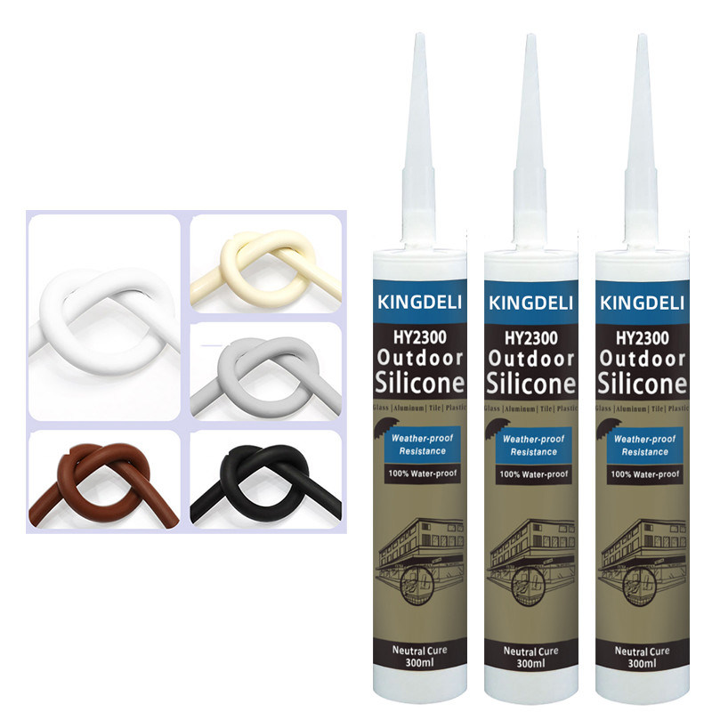 गैर विषैले तटस्थ सिलिकॉन सीलेंट ट्यूब फफूंदी रोधी साफ़ काला रंग